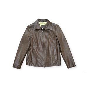 Guess Brown Leather Jacket
